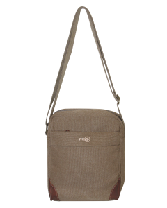 FIB Explorer Canvas Cross Body Travel Bag - Khaki