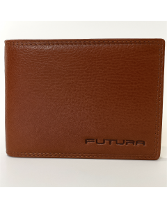 Futura RFID Leather Fold Over Genuine Leather Wallet - Tan