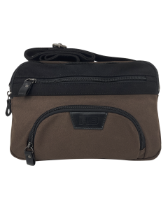 FIB Byron East West Sling Shoulder Bag Travel Adjustable Strap - Brown