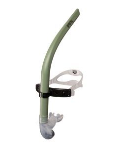 Arena Swim Snorkel III Front Mount Training Snorkel Adjustable Strap Valve in Sage