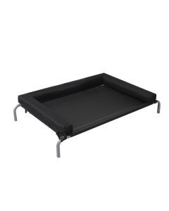 Pawz Elevated Pet Bed Dog Puppy Cat Trampoline Hammock Raised Heavy Duty Black M