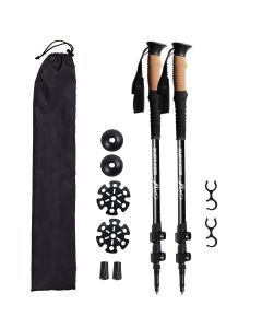 Aluminum Telescopic Trekking Poles Set for Outdoor Adventures