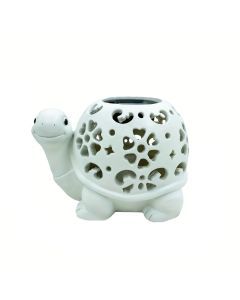 Solar Powered Turtle Light Resin Statue