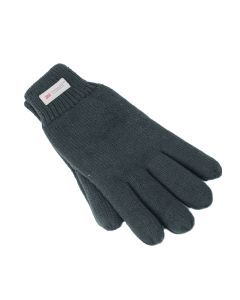 Dents 3M Thinsulate Charcoal Gloves - Knitted Winter Snow/Ski Polar Fleece Thermal