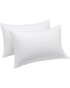 2 Pack Premium 100% Cotton White Pillow - Soft & Durable - 48x74cm
