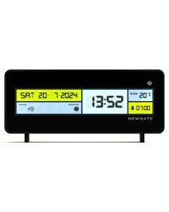 Newgate Futurama Lcd Alarm Clock Black Case Black Lens