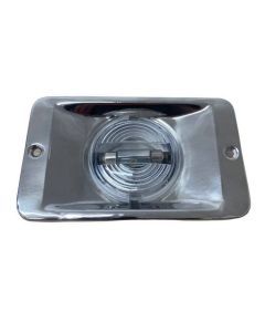 Platinum Rectangular Cockpit Light with 10 Watt Bulb and Stainless Steel Housing