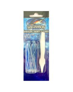 Williamson Replacement Yabai Jig Skirts and Tails - Blue/White