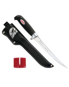 7 1/2 Inch Rapala Soft Grip Stainless Steel Fillet Knife With Sheath and Sharpener