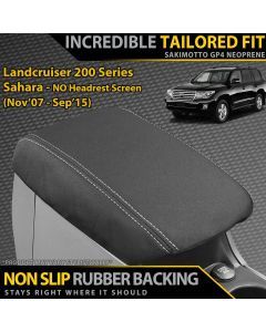 Razorback 4x4 GP4 Standard Neoprene Console Lid Cover suitable for a Toyota Landcruiser 200 Series Sahara (Pre Facelift) (In Stock)