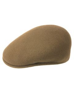 Kangol 504 Camel Brown Wool Ivy Cap - Mens Warm Winter Classic Flat Hat (0258BC)