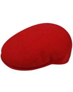 Kangol 504 Red Wool Ivy Cap - Mens Warm Winter Classic Flat Hat (0258BC)