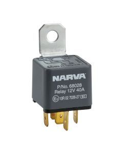 Narva 68028BL 12V 40A Normally Open 5 Pin Relay With Resistor (Blister Pack Of 1)