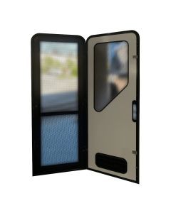 Aussie Traveller Caravan DC Door - RHH - White - Round Top Corners - 1750 x 622mm