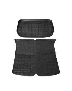 Manan Tesla Model Y Floor Mats Front Rear Trunk Anti-Slip 2020-2022 Car Carpets
