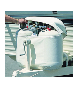 DOUBLE 9KG GAS BOTTLE COVER - WHITE