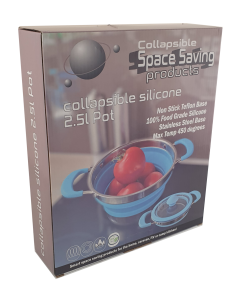 Non Stick 2.5L Collapsible Silicone Pot Medium