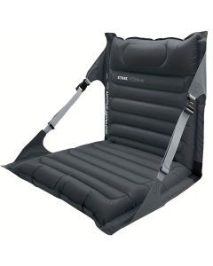 Portable Inflatable Folding Chair - Dark Gray Nylon, Camping Essential