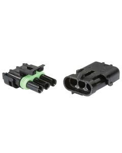 Narva 56473BL 3 Way Female Waterproof Connector Housing (2 pack)