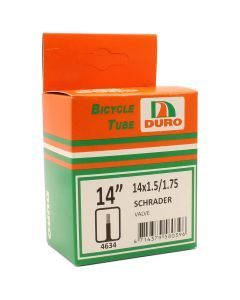 Duro 14 x 1.5/1.75 Bicycle Tyre Tube for 14" Inch Kids Bikes Schrader Valve