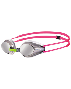 Arena Junior Kids Tracks Mirror Goggles in Silver/White/Pink