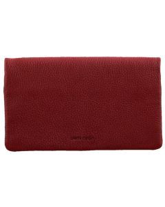 Pierre Cardin Womens Genuine Leather Bi-Fold RFID Purse Wallet - Red