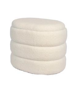 Storage Stool Mushroom Shape with Plush Seat