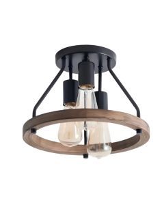 3-Light Semi Flush Mount Ceiling Light Fixture