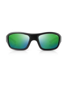 Tonic Evo Polarised Sunglasses with Glass Green Mirror Lens & Matte Black Frame