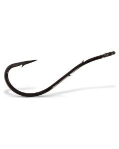 VMC 7054BN Black Nickel Bent Worm Hooks - 25 Hook Value Pack