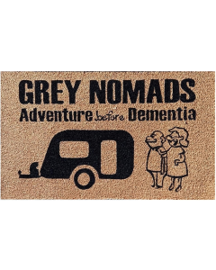 Heavy Duty Caravan Door Mat - Grey Nomads/Adventure Before Dementia