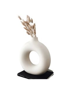 Round Ceramic Vase for Home Decor