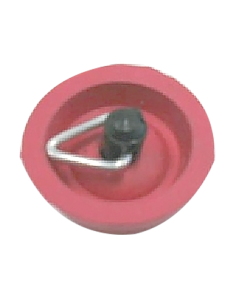 25mm Red Rubber Sink Plug with pull shackle