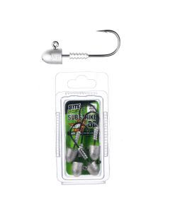 4 Pack of 3/4oz Size 6/0 Bite Science Substrike DC Jigheads with BKK Hooks