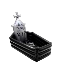 Tombstone Halloween Decoration with Pirate Skull