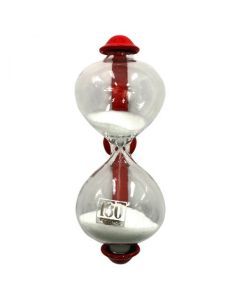Dulton Magnetic Sandglass Kitchen Timer - Red (3 Minute)