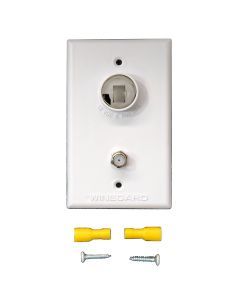Winegard White TV Wall Plate (TG-0741)