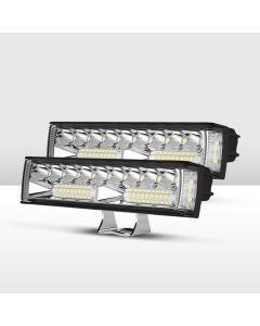 Pair 6inch Osram LED Work Lights 1Lux @ 300m 10,098 Lumens Side Shooter