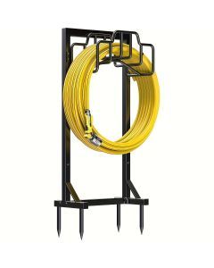 Freestanding Metal Garden Hose Holder Rack