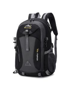 Outdoor Backpack Camping with Earphone Hole Black