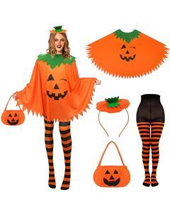 Halloween Pumpkin Costume Set for Women