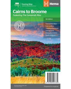 HEMA Map - Savannah Way - Cairns to Broome