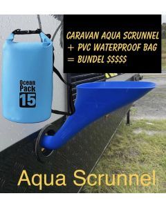Aqua Caravan Water Scrunnel Funnel + 15L PVC Waterproof Bag Savings Bundle Deal. (For Hume Screw in Fitting)