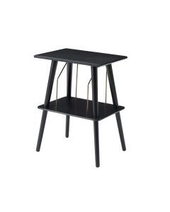 Crosley Manchester Turntable Stand - Hardwood Entertainment Stand - Black