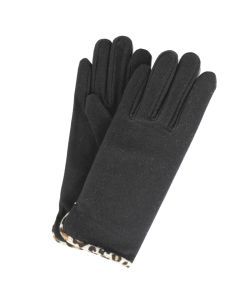 Dents Womens Four Way Stretch Knit Gloves - Black (Three Point Stitch Detail)