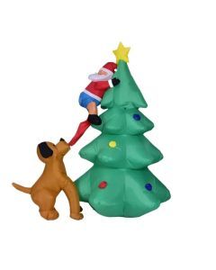 Christmas Inflatable Tree with LED Lights - 6ft
