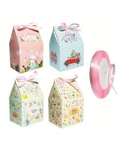 24-Pack Easter Treat Boxes with Ribbon