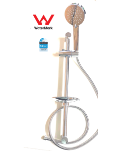 Chrome Rail Shower Set