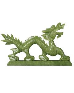 Feng Shui Elegance: Chinese Zodiac Dragon Jade Ornaments
