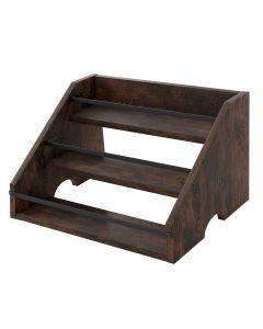 Toque Counter Top Wine Rack Storage Liquor Bottle Display Shelf Wooden Holders